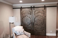 large biparting doors with Goldberg Brothers Standard Series barn door hardware