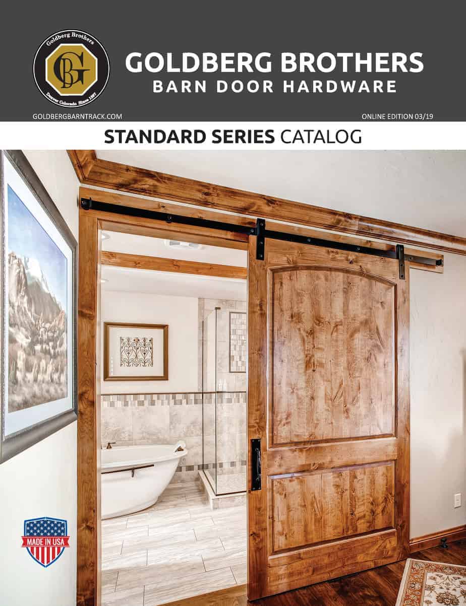Goldberg Brothers Standard Series barn door hardware catalog (2020 online edition)