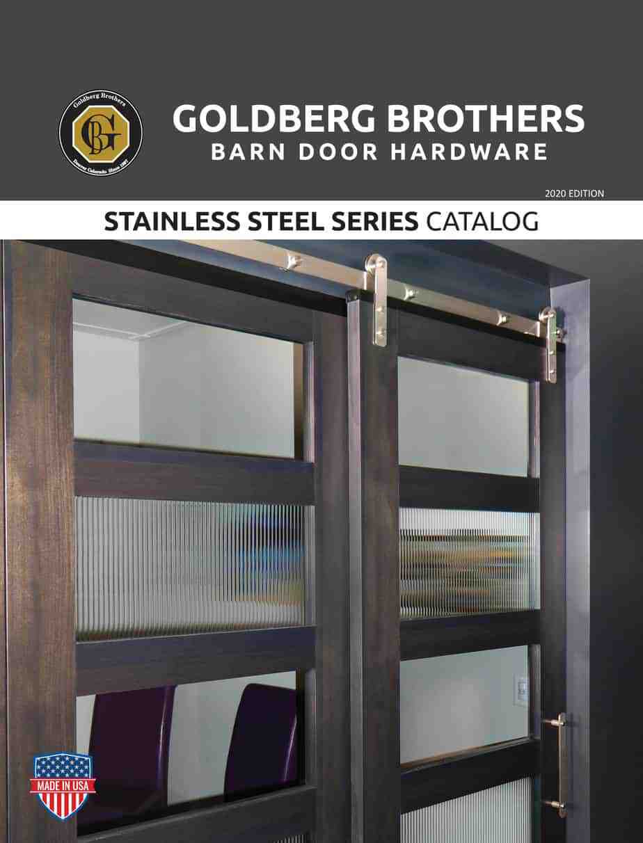 Goldberg Brothers Stainless Steel Series barn door hardware catalog (online edition)
